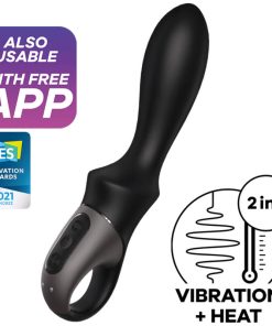 SATISFYER - HEAT CLIMAX VIBRADOR ANAL APP NEGRO