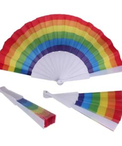 PRIDE - ABANICO TELA BANDERA LGBT