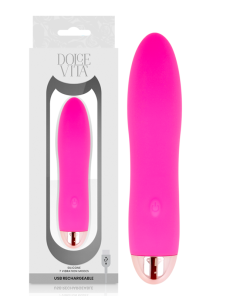 DOLCE VITA - VIBRADOR RECARGABLE FOUR ROSA 7 VELOCIDADES