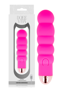 DOLCE VITA - VIBRADOR RECARGABLE SIX ROSA 7 VELOCIDADES