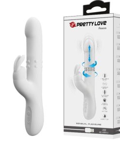 PRETTY LOVE - REESE VIBRADOR CON ROTACIÓN PLATEADO