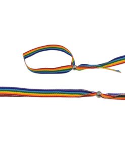 PRIDE - PULSERA BOLITA PLATEADA BANDERA LGBT