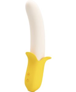 PRETTY LOVE - BANANA GEEK SUPER POWER 7 VIBRACIONES UPDOWN SILICONA NEGRO