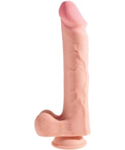 KING COCK - PENE REALÍSTICO 3D CON TESTÍCULOS 24.8 CM NATURAL