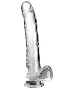 KING COCK - CLEAR DILDO CON TESTÍCULOS 24.8 CM TRANSPARENTE
