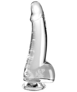 KING COCK - CLEAR DILDO CON TESTÍCULOS 15.2 CM TRANSPARENTE