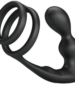 PRETTY LOVE - MARSHALL ANILLO PARA PENE + PLUG ANAL VIBRATORIO  CONTROL REMOTO