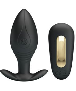 PRETTY LOVE - REGINA PLUG ANAL VIBRADOR RECARGABLE NEGRO