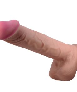 PRETTY LOVE - SLIDING SKIN SERIES DILDO REALÍSTICO CON VENTOSA PIEL DESLIZANTE MORENO 26 CM