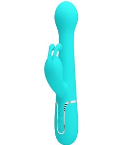 PRETTY LOVE - DEJON VIBRADOR RABBIT 3 EN 1 MULTIFUNCIÓN VERDE AGUA