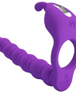 PRETTY LOVE - BLACKNEY ANILLO PENE CON PLUG VIBRADOR LILA