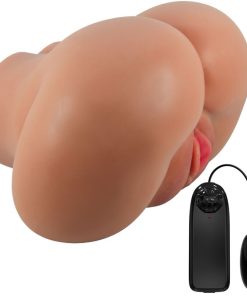 CRAZY BULL - LUNA TRASERO VIBRADOR CON VAGINA Y ANO REALÍSTICO NATURAL CONTROL REMOTO
