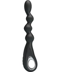 PRETTY LOVE - FEDERER VIBRADOR ANAL 12 VIBRACIONES NEGRO