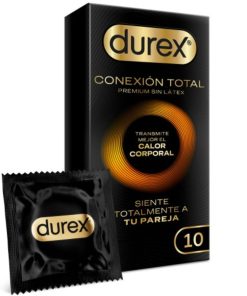 DUREX - CONEXIÓN TOTAL ULTRA FINO PLUS SIN LÁTEX 10 UNIDADES