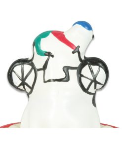 CONDOMERIE - PRESERVATIVO DECORATIVO PINTADO A MANO BICICLETA