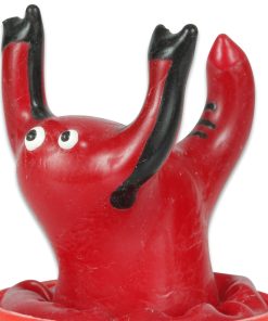 CONDOMERIE - PRESERVATIVO DECORATIVO PINTADO A MANO ESCORPIO ROJO