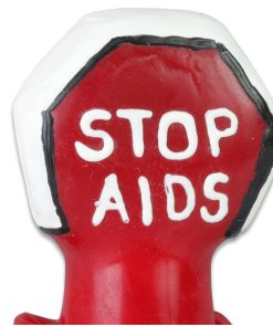 CONDOMERIE - PRESERVATIVO DECORATIVO PINTADO A MANO DETENGA EL SIDA