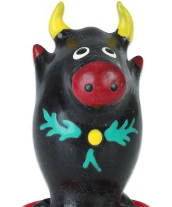 CONDOMERIE - PRESERVATIVO DECORATIVO PINTADO A MANO TORO NEGRO MODELO 1