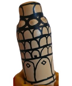 CONDOMERIE - PRESERVATIVO DECORATIVO PINTADO A MANO TORRE DE PISA