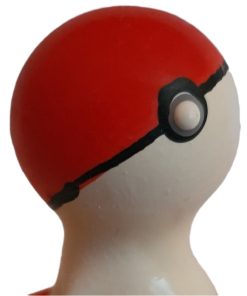 CONDOMERIE - PRESERVATIVO DECORATIVO PINTADO A MANO POKEBOLA ROJO-BLANCO