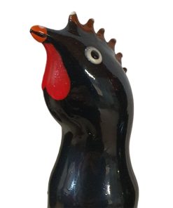 CONDOMERIE - PRESERVATIVO DECORATIVO PINTADO A MANO GALLO NEGRO