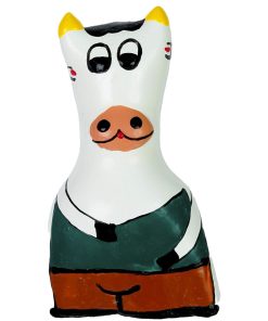 CONDOMERIE - PRESERVATIVO DECORATIVO PINTADO A MANO VACA MODELO XL