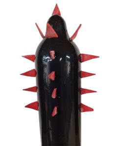 CONDOMERIE - PRESERVATIVO DECORATIVO PINTADO A MANO CACTUS NEGRO XL