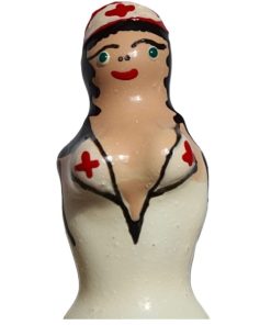 CONDOMERIE - PRESERVATIVO DECORATIVO PINTADO A MANO ENFERMERA RUBIA