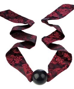 CALEXOTICS - SCANDAL MORDAZA DE BOLA CON LAZO NEGRO/ROJO