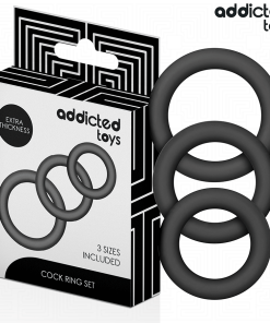 ADDICTED TOYS - SET DE ANILLOS SILICONA MODELO 1