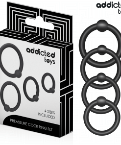 ADDICTED TOYS - SET ANILLOS SILICONA DE PRESIÓN