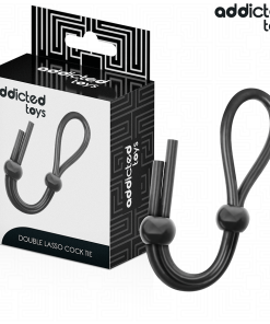 ADDICTED TOYS - CUERDA SILICONA PARA EL PENE DE LAZO DOBLE