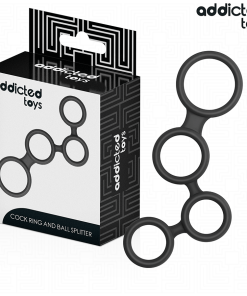 ADDICTED TOYS - ANILLO PARA EL PENE CON DIVISORES PARA TESTÍCULOS