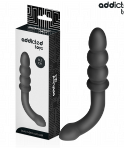 ADDICTED TOYS - MASAJEADOR ANAL DOBLE SILICONA 16,5 CM