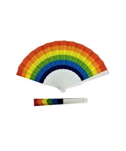 PRIDE - ABANICO MADERA BANDERA ARCOÍRIS