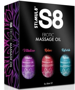 STIMUL8 - S8 CAJA DE ACEITE DE MASAJE 3 X 50 ML