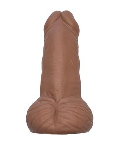 DIABLO PICANTE - JUGUETE ANTIESTRÉS CON FORMA DE PENE COLOR MULATO