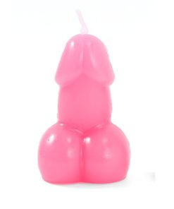 DIABLO PICANTE - VELA CON FORMA DE PENE COLOR FUCSIA