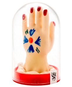 CONDOMERIE - PRESERVATIVO DECORATIVO PINTADO A MANO PALMA DE LA MANO MODELO 1