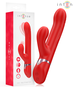 INTENSE - LELE VIBRADOR MULTIFUNCIÓN ROTATORIO  OSCILACIÓN  ESTIMULACIÓN ROJO