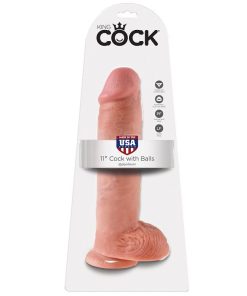 KING COCK - 11 PENE REALÍSTICO NATURAL 28 CM