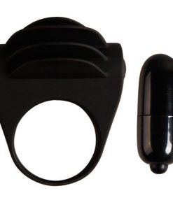 PRETTY LOVE - CHESTER ANILLO VIBRADOR NEGRO