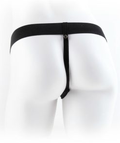 FETISH FANTASY SERIES - 9 ARNÉS CON TESTÍCULOS HUECO MAN 22.9 CM MARRÓN