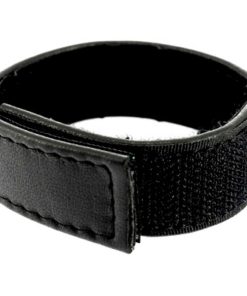 LEATHER BODY - CORREA CUERO AJUSTABLE CON VELCRO PARA PENE NEGRO