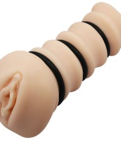 CRAZY BULL - MASTURBADOR CON ANILLOS MODELO VAGINA 2