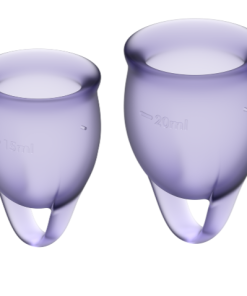SATISFYER - FEEL CONFIDENT KIT COPA MENSTRUAL LILA 15 + 20 ML